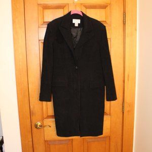Black Velvet Long Shacket / Coat
